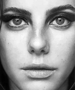 Monochrome Kaya Scodelario Paint By Numbers