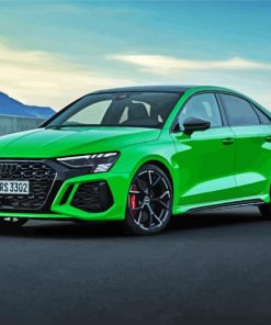 Green Audi RS3 Paint By Numbers