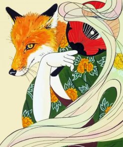 Japanese Human Fox Paint By Numbers