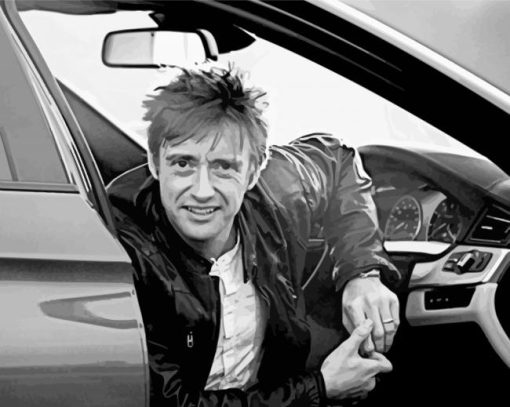 Richard Hammond Black And White Paint By Numbers