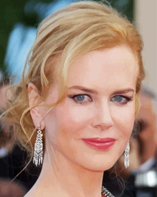 The Actress Nicole Kidman Paint By Numbers