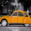 Black And White Yellow Citroen 2cv Paint By Numbers