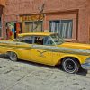 Classic Yellow Taxi Cab Paint By Numbers