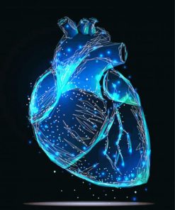 Fantasy Blue Heart Paint By Numbers