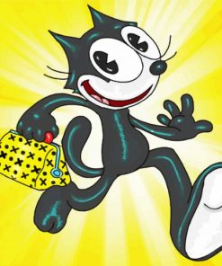 Felix The Cat Illustration Paint By Numbers