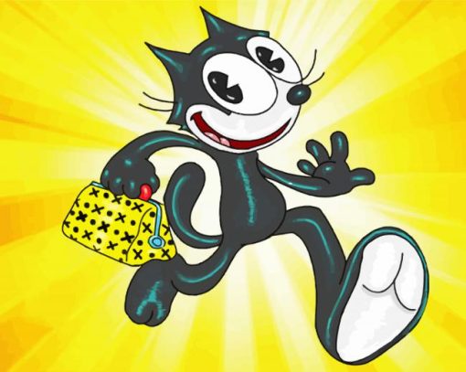 Felix The Cat Illustration Paint By Numbers