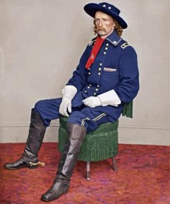 George Custer Portrait Paint By Numbers