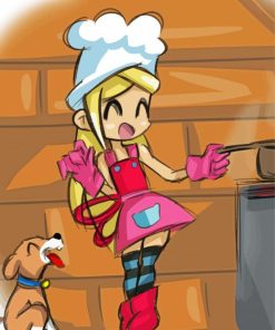 Girl Chef Art Paint By Numbers