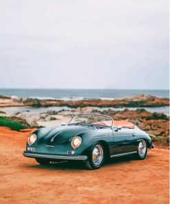 Green Cabriolet Porsche 356 Paint By Numbers