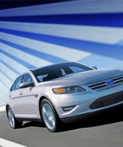 Grey Ford Taurus Car Paint By Numbers