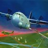 Military C 130 Plane Paint By Numbers