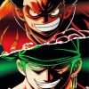 One Piece Zoro Luffy Eyes Paint By Numbers