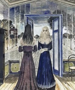 Paul Delvaux Etude Pour Le Tableau Les Rivales Paint By Numbers