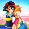 Pokemon Misty And Ash Anime Paint By Numbers