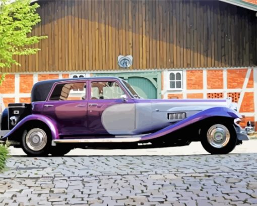 Purple Panther Deville Car Paint By Numbers