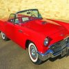 Red Classic 57 Thunderbird Paint By Numbers