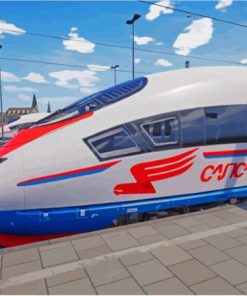 Sapsan Russian Train Paint By Numbers