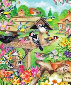 The Garden Birdfeeder Paint By Numbers