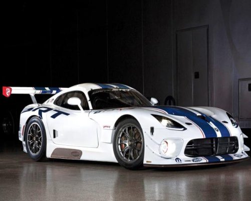 White And Blue Dodge Viper Paint By Numbers