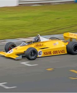 Yellow F1 Car Paint By Numbers