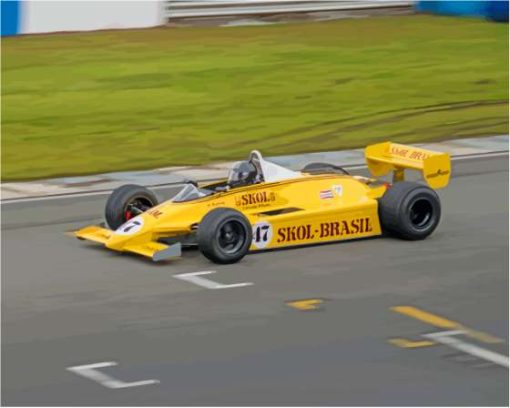 Yellow F1 Car Paint By Numbers