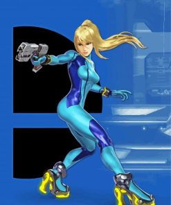 Zero Suit Samus Anime Paint By Numbers