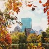 Aesthetic Boston In Autumn View Paint By Numbers