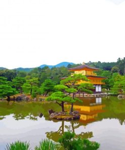 Beautiful Golden Palace Japan Paint By Numbers