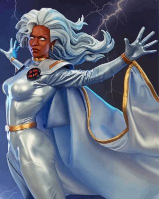 Cool Storm From X Men Paint By Numbers