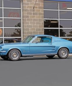 Grey Fastback Mustang Paint By Numbers