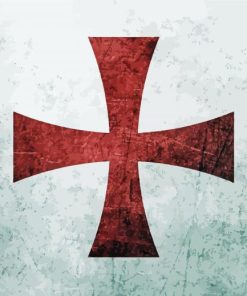 Knight Templar Logo Paint By Numbers