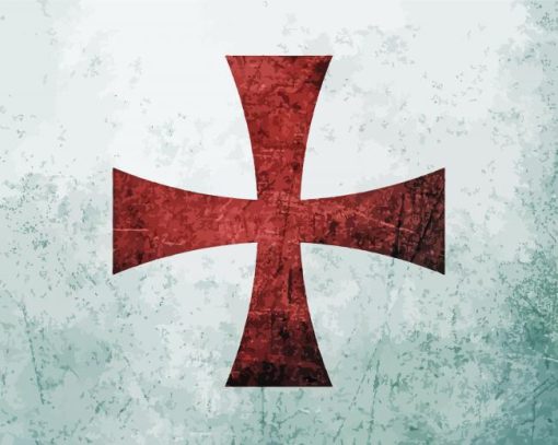 Knight Templar Logo Paint By Numbers