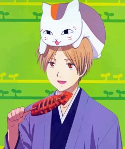 Nyanko Sensei And Takashi Natsume Paint By Numbers