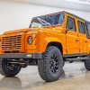 Orange Land Rover Defender Car Paint By Numbers