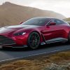 Red Aston Martin Vantage Paint By Numbers