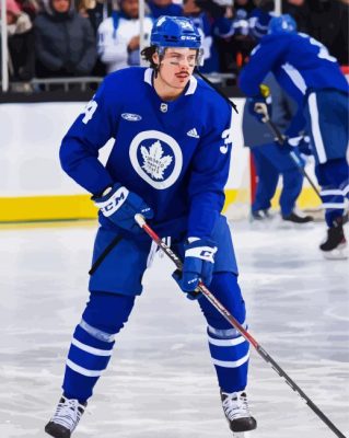 The Hockey Player Auston Matthews Paint By Numbers