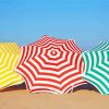 Three Parasols On The Beach Paint By Numbers