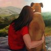 Woman Hugging Dog Paint By Numbers