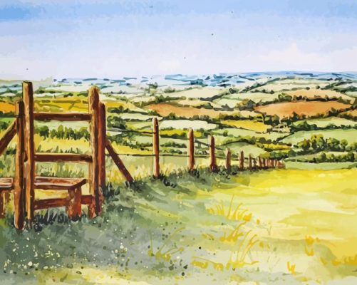 English Countryside Paint By Numbers