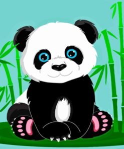 Anime Panda Animal Paint By Number