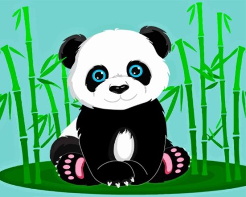 Anime Panda Animal Paint By Number