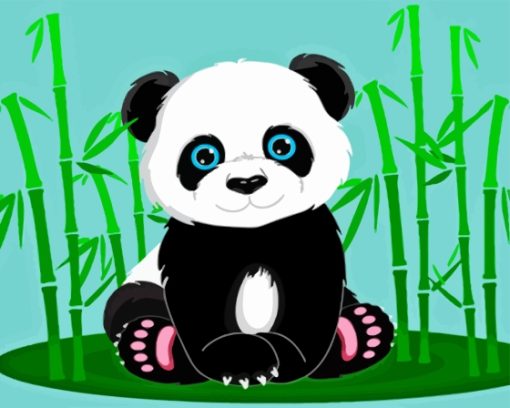 Anime Panda Animal Paint By Number