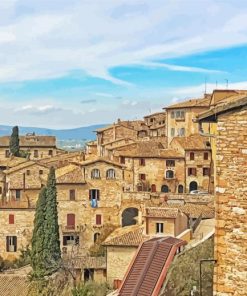 Assisi Town Italy Paint By Number