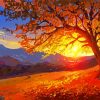 Autumn Sunset Paint By Number