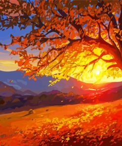 Autumn Sunset Paint By Number