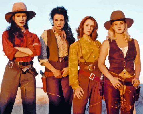 Bad Girls Western Movie Paint By Number