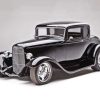 Black 1932 Ford Car Paint By Number