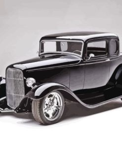 Black 1932 Ford Car Paint By Number