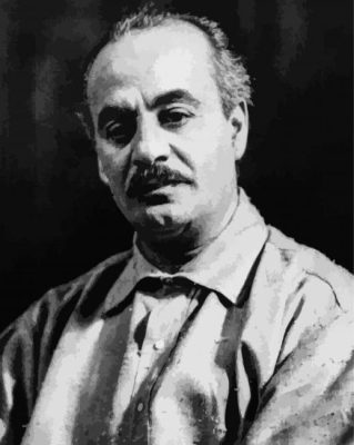 Black And White Kahlil Gibran Paint By Number