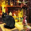 Black Cat And Fairy Paint By Number